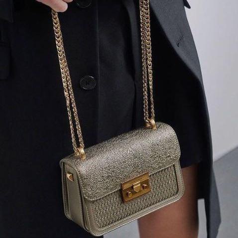 Pro produk... Tas Wanita Import CK Woven Boxy Chain Strap New Series - 792#