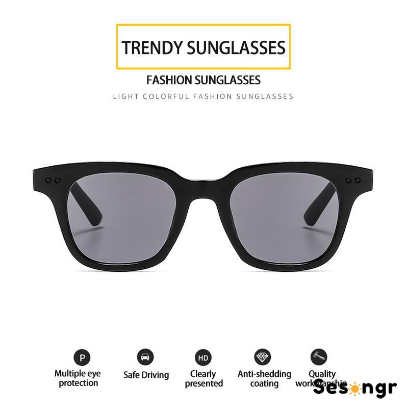 Kacamata Wanita/Pria Optik Anti Sunglass Dengan Fashion Korea Fashion Kecil Permen Sunglasses Kaca Hitam Warna