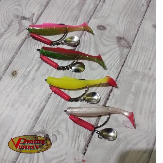 LANGSUNG ATC.. Softlure rep. ZMAN 6cm with wormhook n blade