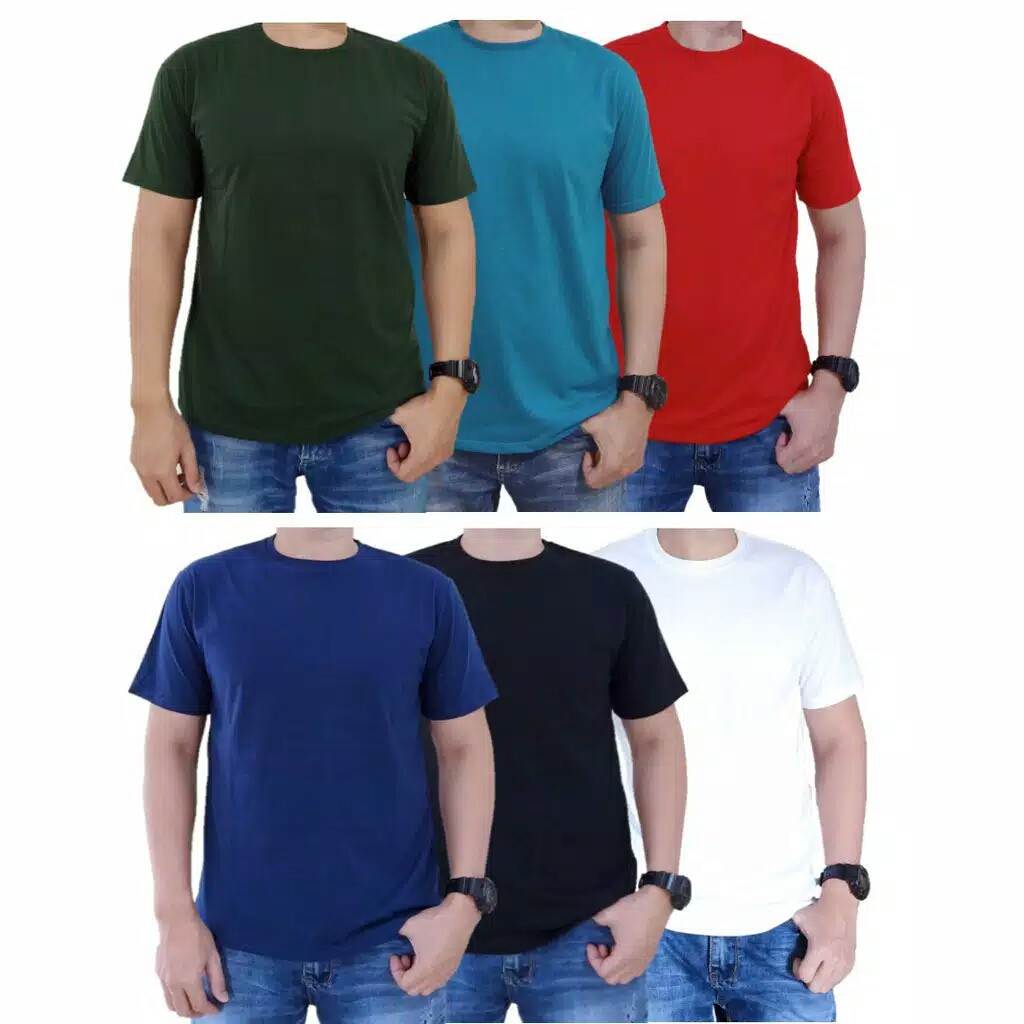 KAOS POLOS 100% COTTON COMBED 30s PREMIUM REGULER FIT