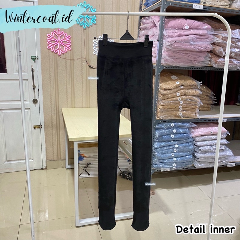 Thermal legging import (bukan lokal) close toe 300 gram celana winter musim dingin hangat inner dalaman gunung slim tight tights