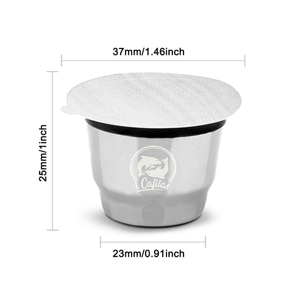 Solighter Coffee Capsule Home Espresso Sendok Kopi Brush Reusable Pods