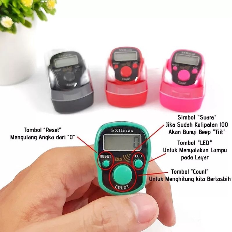 TASBIH DIGITAL LED & ALARM