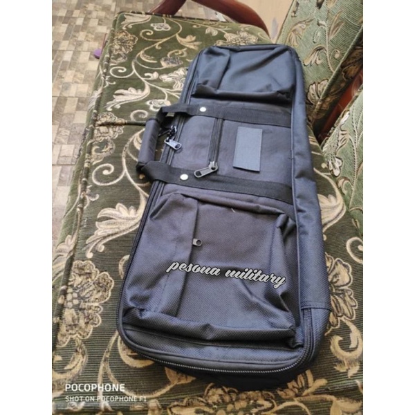 Gun Bag Panjang 80 cm Tas Senjata Laras Panjang SHABARA BRIMOB TNI Gun Bag Hitam