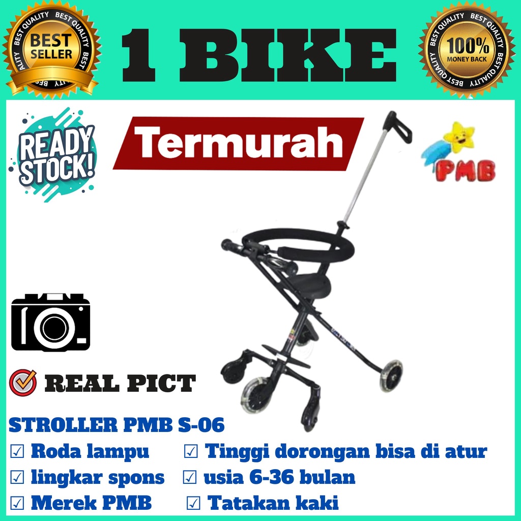 EZZY STROLLER SO6 PMB peralatan bayi , stroller dorong , stroller murah