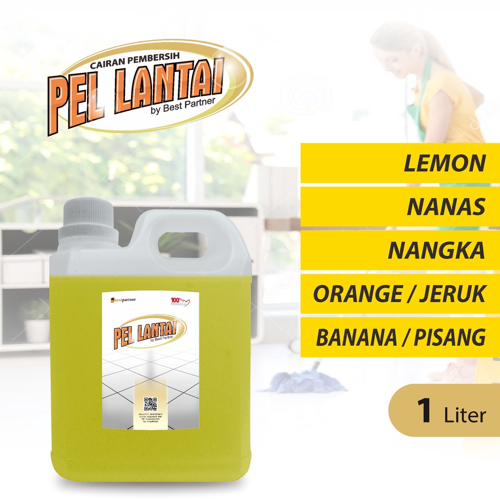 Pembersih Lantai Super Pel Wangi 1 Liter / Cairan Pembersih Lantai Aroma Segar 1 Liter Jerigen