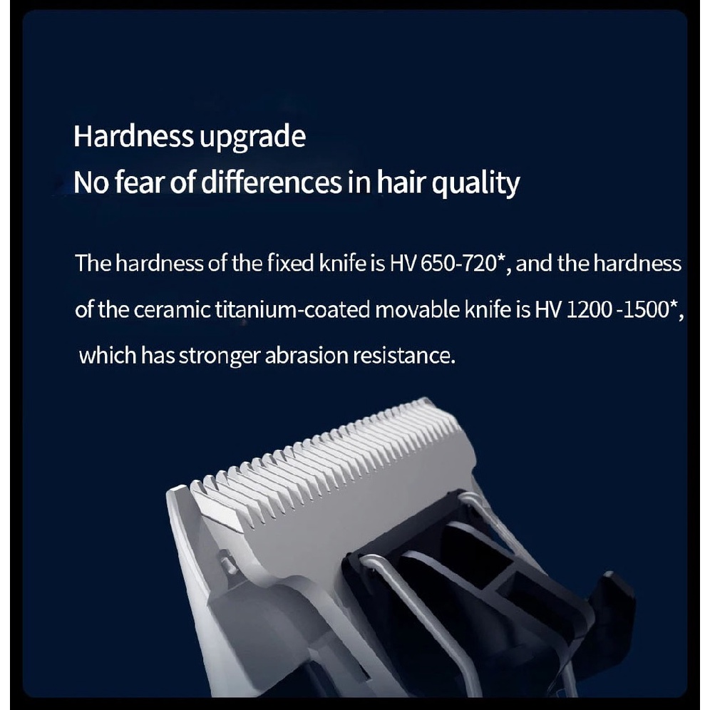 MIJIA Electric Cordless IPX7 Waterproof Hair Clipper Trimmer - LFQ02KL - Alat Cukur Rambut Elektrik Set Lengkap