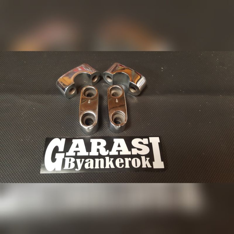 Raiser kleman stang Rx king ori chrome krom