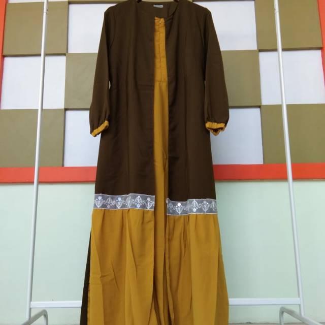 SALE gamis bahan wolfis