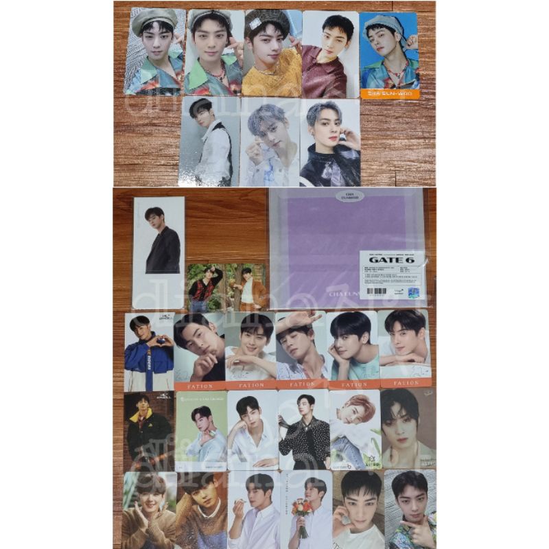 PC Astro Cha Eunwoo Official Photocard Standee Message Card