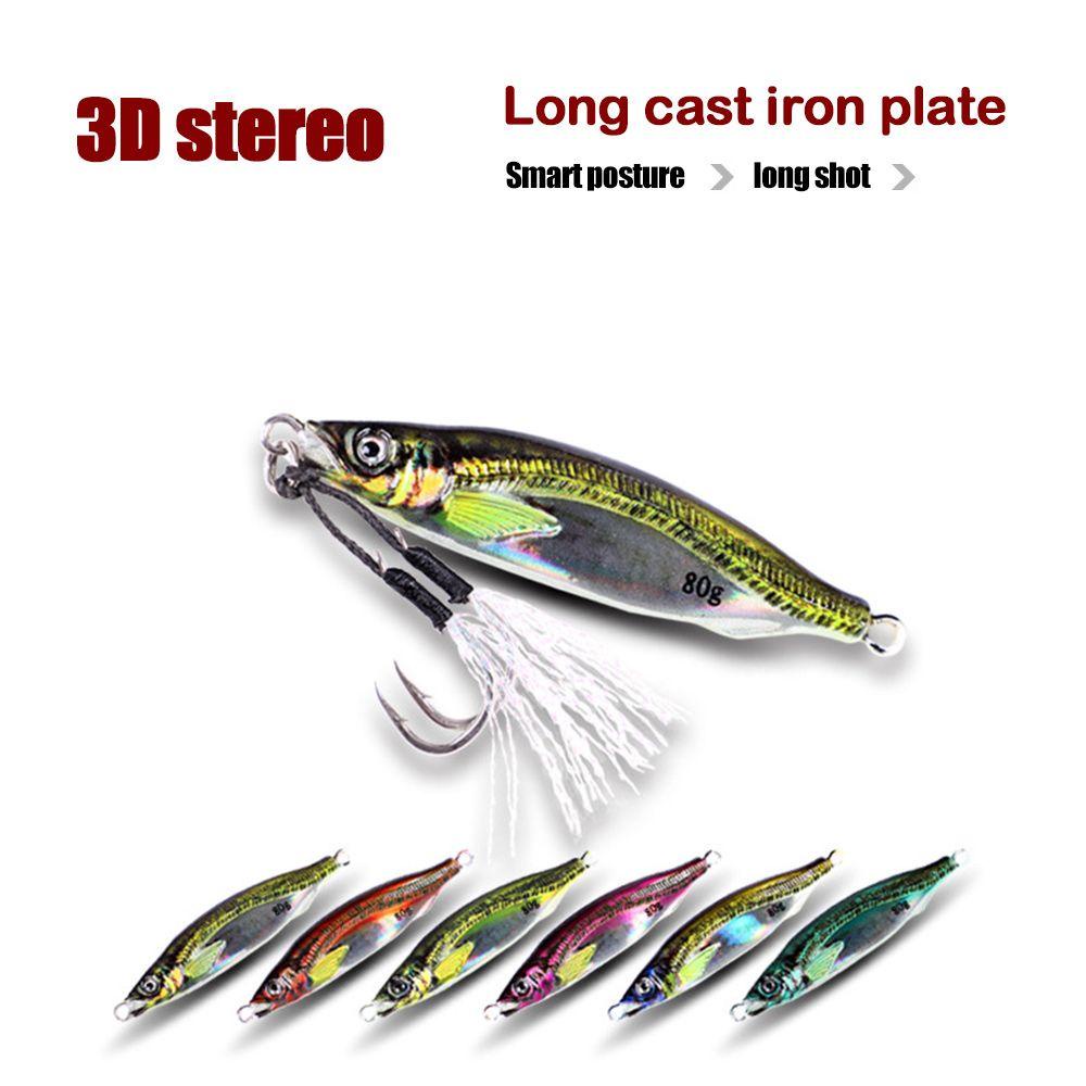 Preva Simulasi Logam Memancing Umpan Pancing Laut Warna-Warni 40G Lead Casting