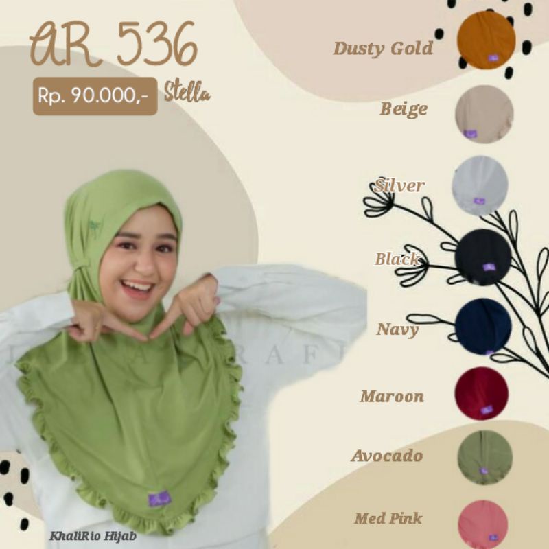ARRAFI Hijab Non Pet AR 536 Standar