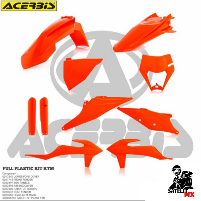 BODY SET KTM ACERBIS, BODY KTM ACERBIS