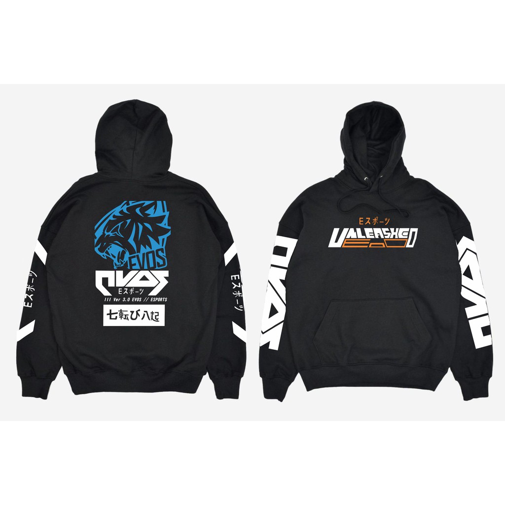 Jaket Hoodie Evos Unleashed Big Size Jumbo