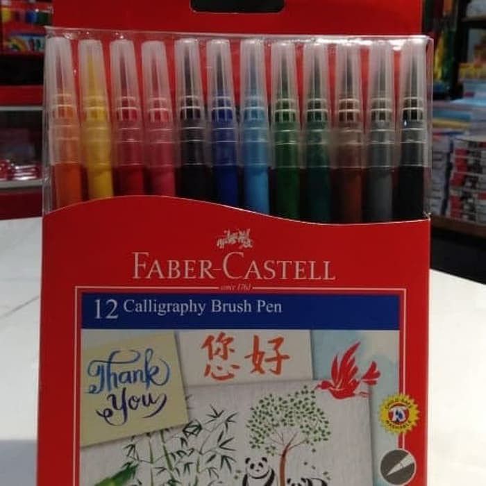 

Unik Brush Pen 12 Calligraphy Faber Castle Diskon