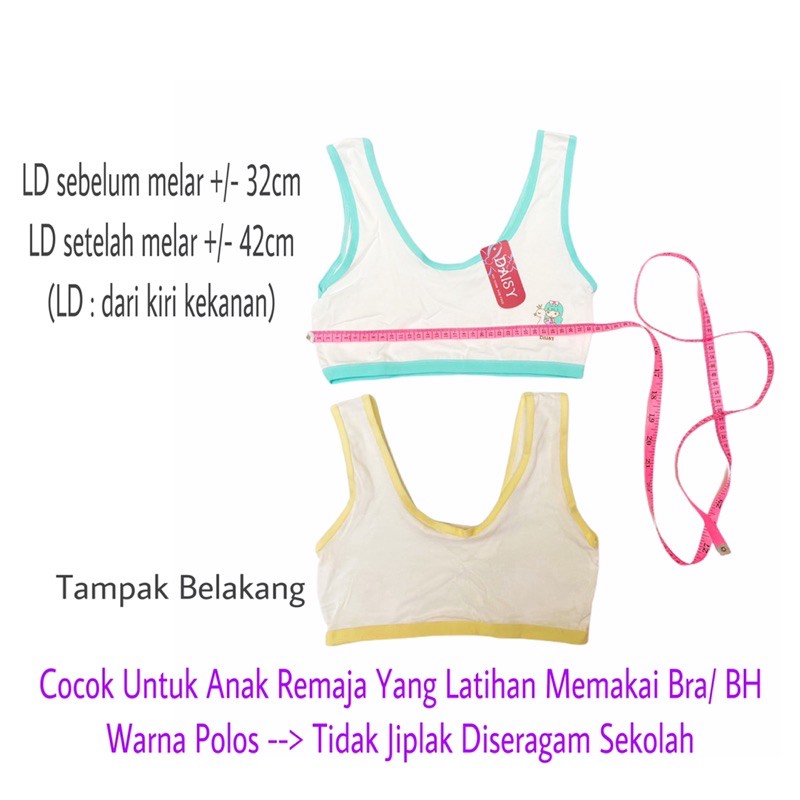 Miniset Bra BH Beha Anak Perempuan Cewek Remaja SD SMP Polos Bahan Katun Melar Kualitas Import