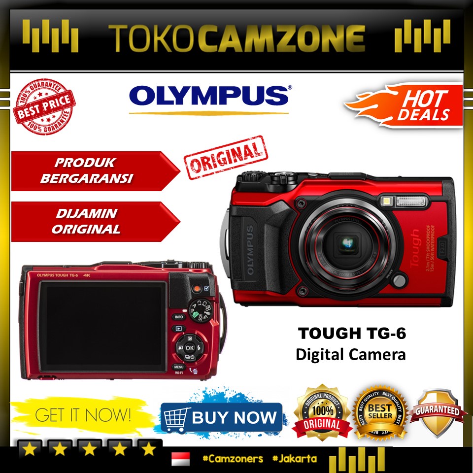 Olympus Tough TG-6 Digital Camera Special Paket Lengkap-UNIT ONLY