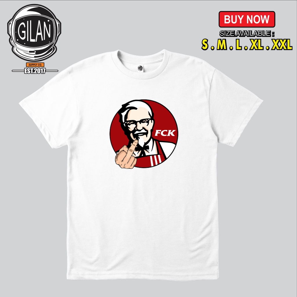 Kaos Baju KFC FCK Logo Kaos Distro Unik