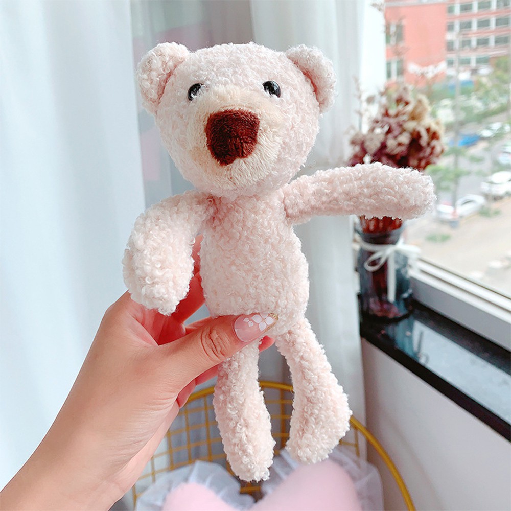 【COD Tangding】20cm Teddy Bear Plush Toy Pendant Cute Bear Long Legs Bear Key Ring Keychains Lanyard