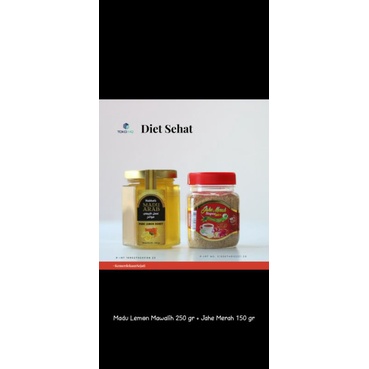 

madu lemon mawalih+jahe merah serbuk