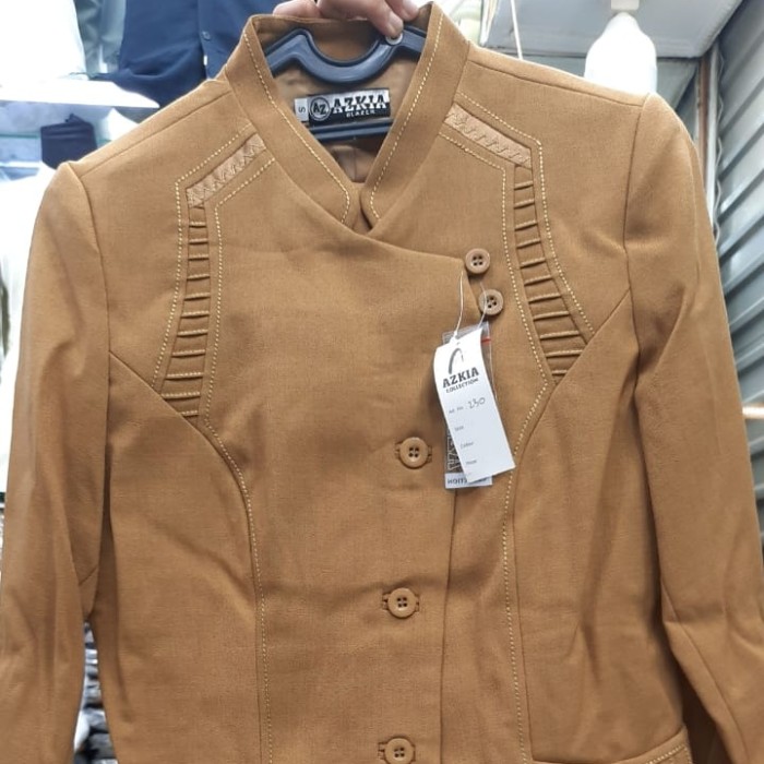 Set Blazer Baju Pemda Seragam PNS Wanita khaki keki muslim shanghai