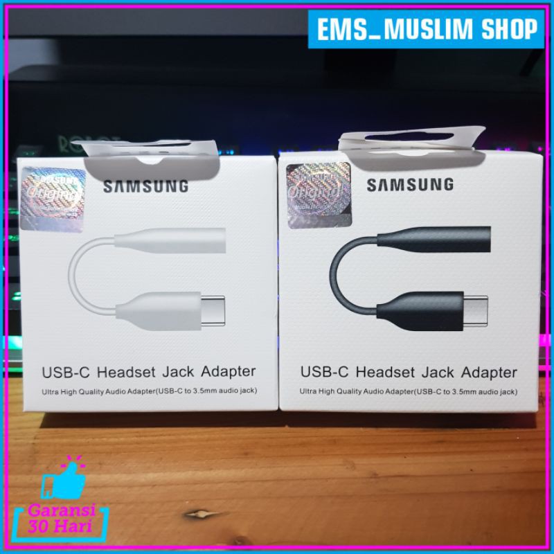 Converter Jack Type C Sambungan Headset Samsung Note 10 10+ Note 20 20 Ultra A80 ORIGINAL 100%