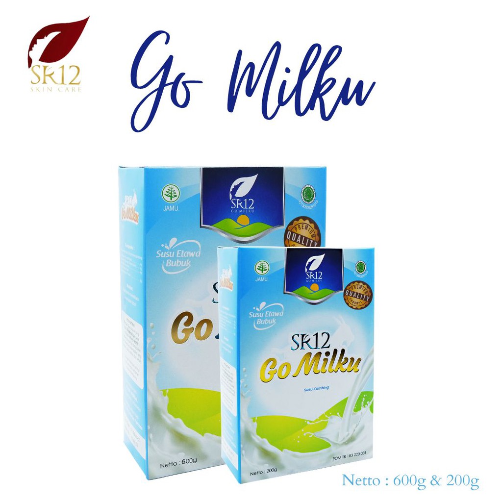 

GoMilku Sr12 / Susu Kambing Premium - 200gr & 600gr / Pencegah virus dan bakteri / penambah ASI