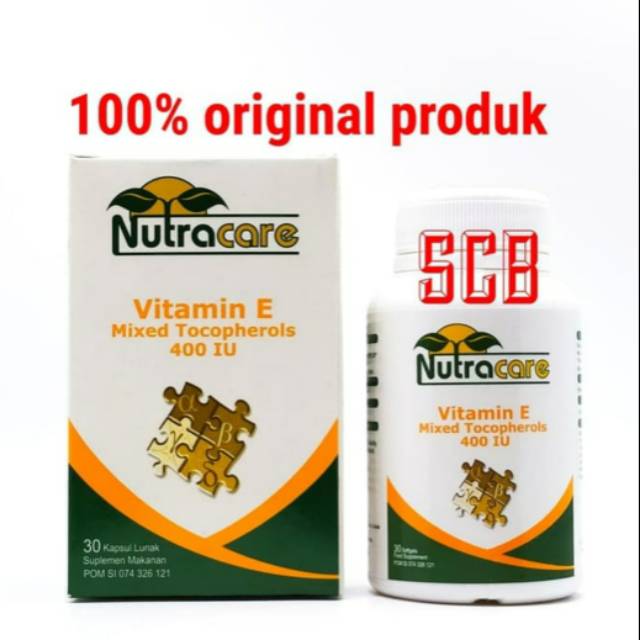 Nutracare Vitamin E 400 IU - Isi 30 Kapsul