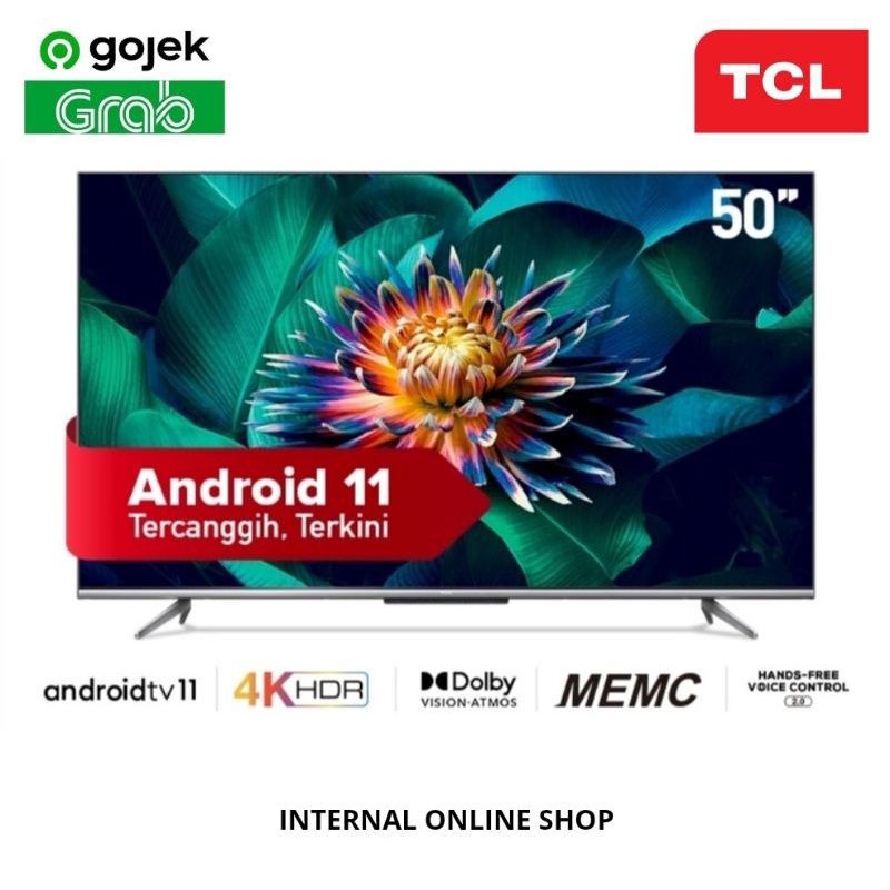 TCL 50A20 Smart TV 50 Inch Android 11 UHD 4K Garansi Resmi