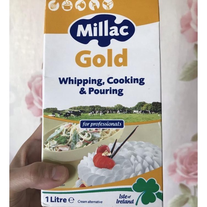

(BISA COD) whipping cream MILAC gold 1 lt