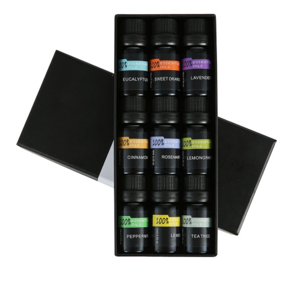 Eighteen Pure Essential Fragrance Oils Minyak Aromatherapy Diffusers 10ml 9PCS - TOP9