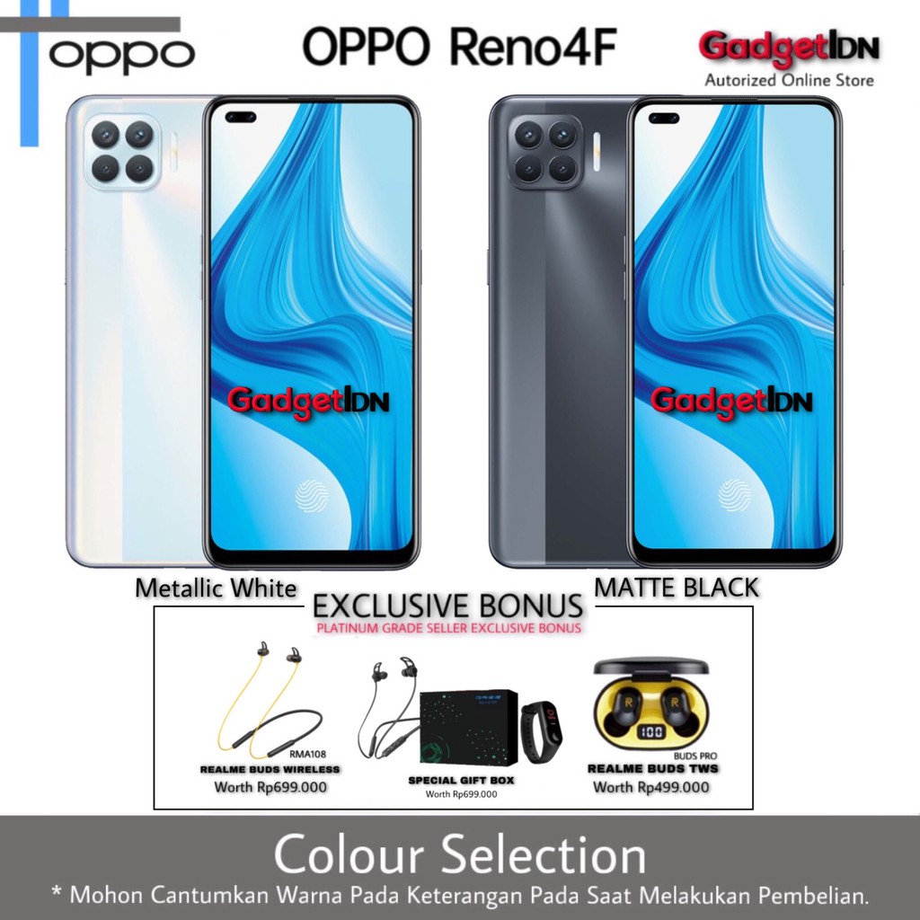 OPPO RENO 4 F RENO 4F 8/128 RENO4F 8/128 RENO 4 F GARANSI RESMI-2