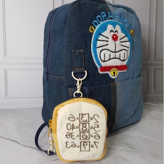 DORAEMON TAS RANSEL SEKOLAH ANAK UNTUK ANAK PAUD/TK/SD RANSEL JALAN JALAN EMOEMO