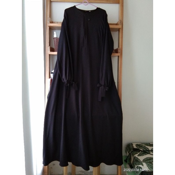 langit biru gamis pl preloved prelov bekas hitam eshal zara