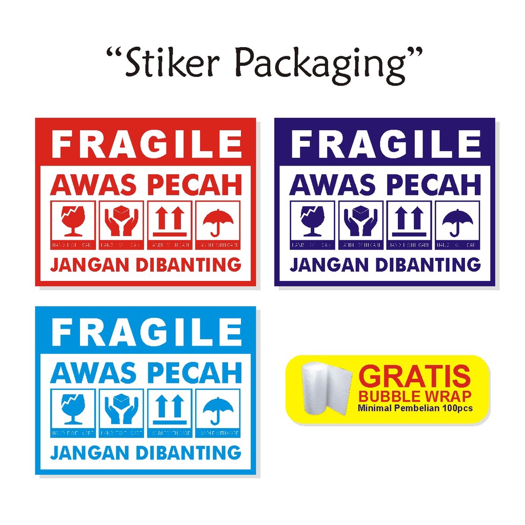 

Stiker Fragile / Stiker Label Awas Pecah / Stiker Pengiriman