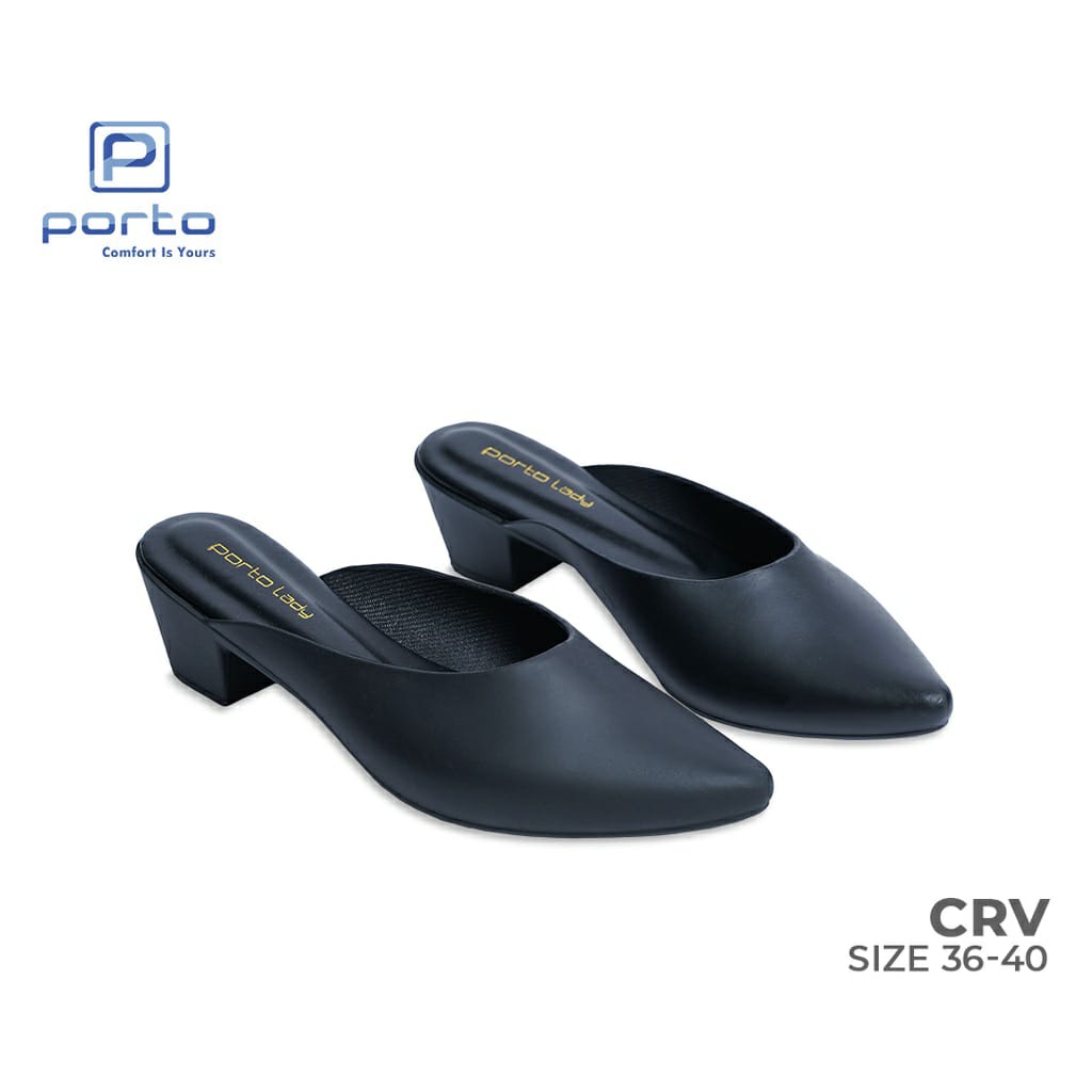 (COD) Sepatu Selop Wedges Kantor Korea Porto CRV