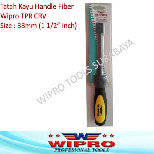 Tata Tatah Kayu Pahat Kayu 38mm Handle Fiber WIPRO