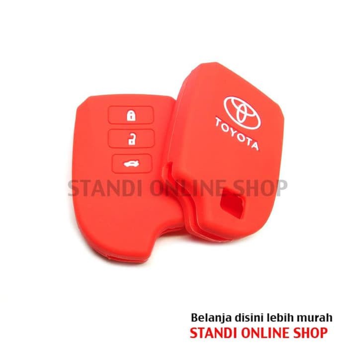 Kondom Kunci Remote Silikon Cover Smart key Toyota New Vios TRD