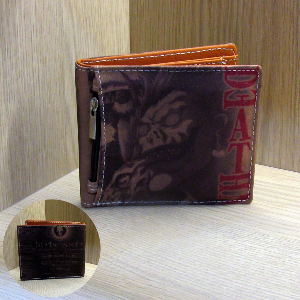 Dompet Canvas Coklat Ryuk L Anime Deathnote