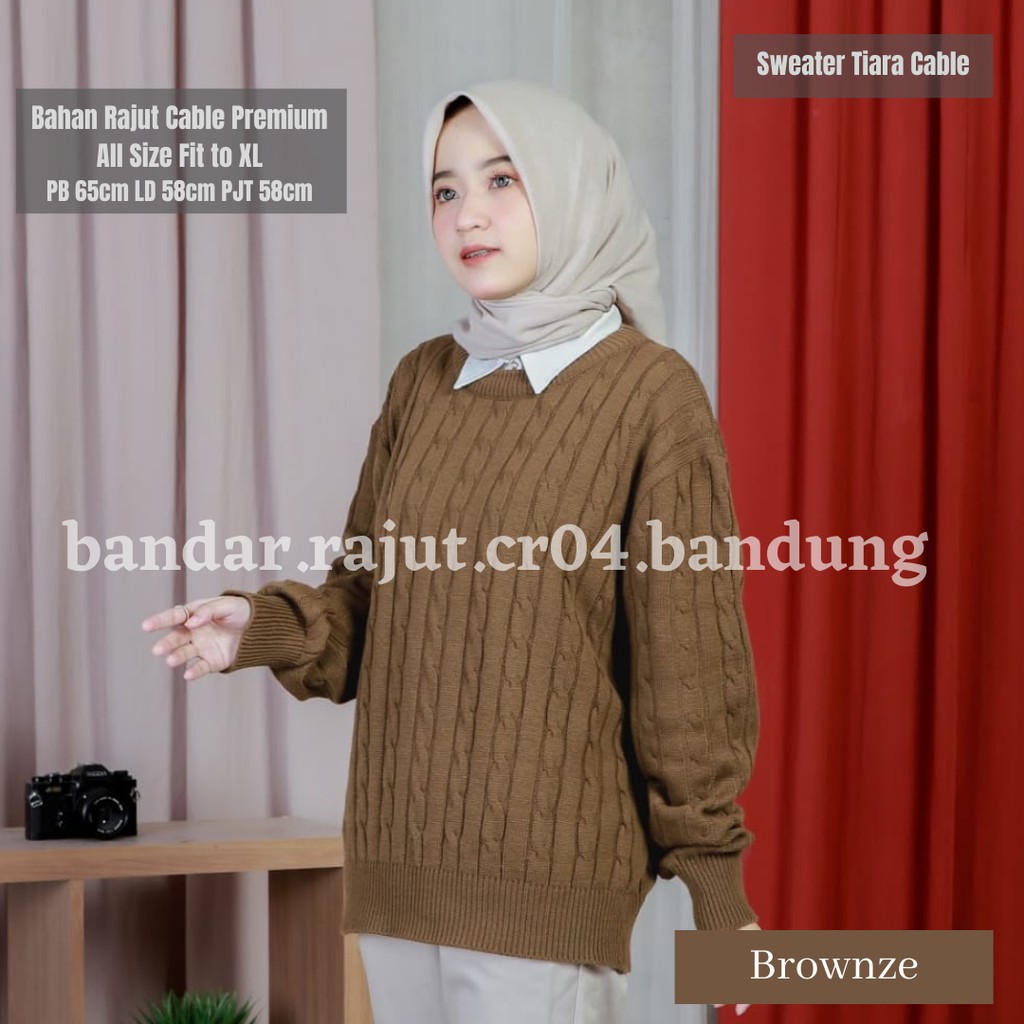 Sweater Rajut Tiara Cable 7 Gate Branded