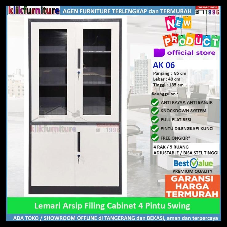 

BEST SELLER !!! LEMARI ARSIP FILING CABINET BESI 4 PINTU AK 06 TERLARIS