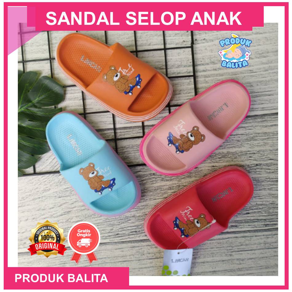 Sandal Selop Anak Sandal Karet Anak Perempuan Karakter Lucu Murah Terbaru