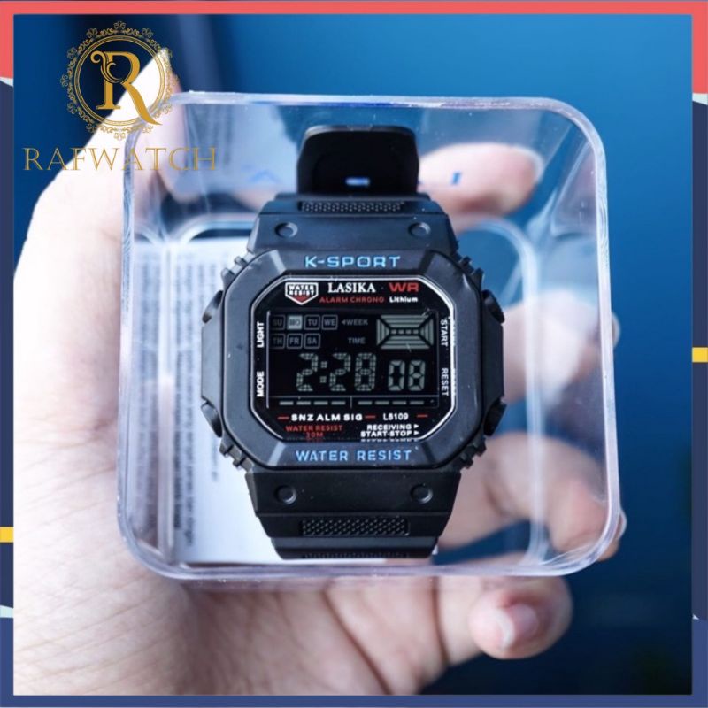 Jam Tangan  Lasika L8109 Sport Digital Water Resist Tampil Elegantt.