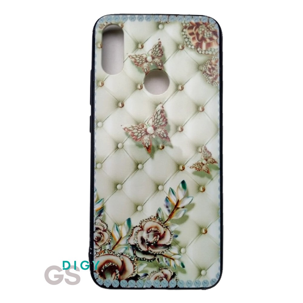 Case REDMI NOTE 7  casing hp Fuze 3D motif bunga  flower