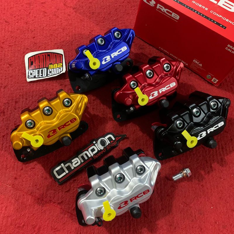 Kaliper Rem Depan RCB S Series 2 Piston Scoopy Karbu New Scoopy FI ESP