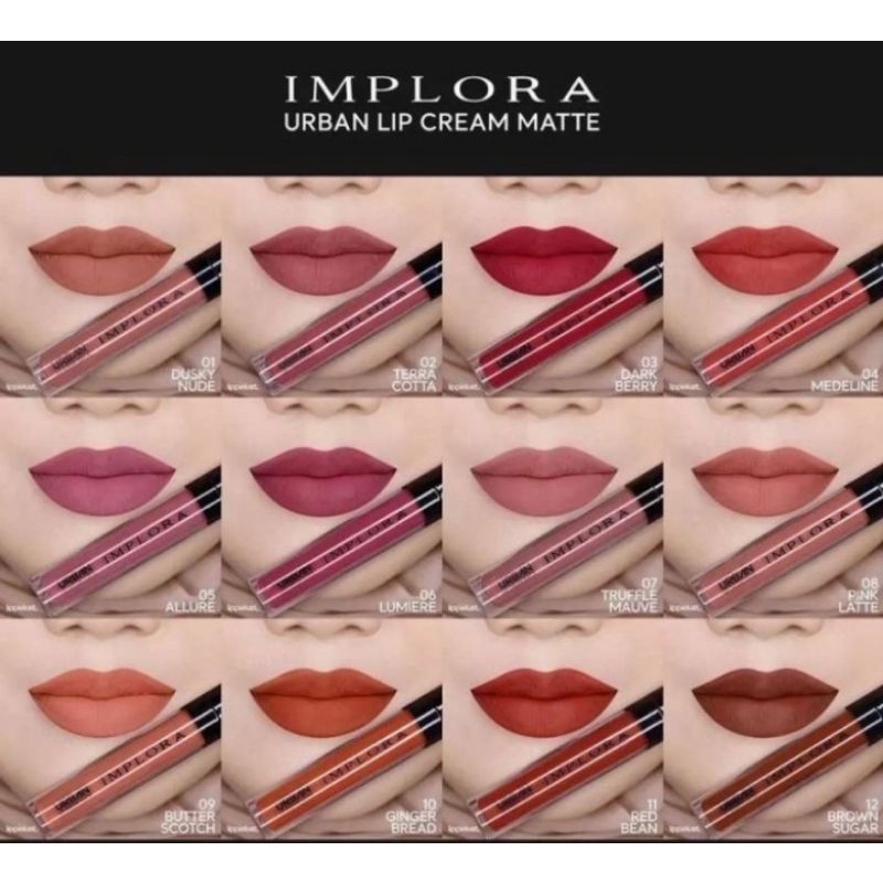 Implora urban lip cream matte/Implora lip cream /Implora murah