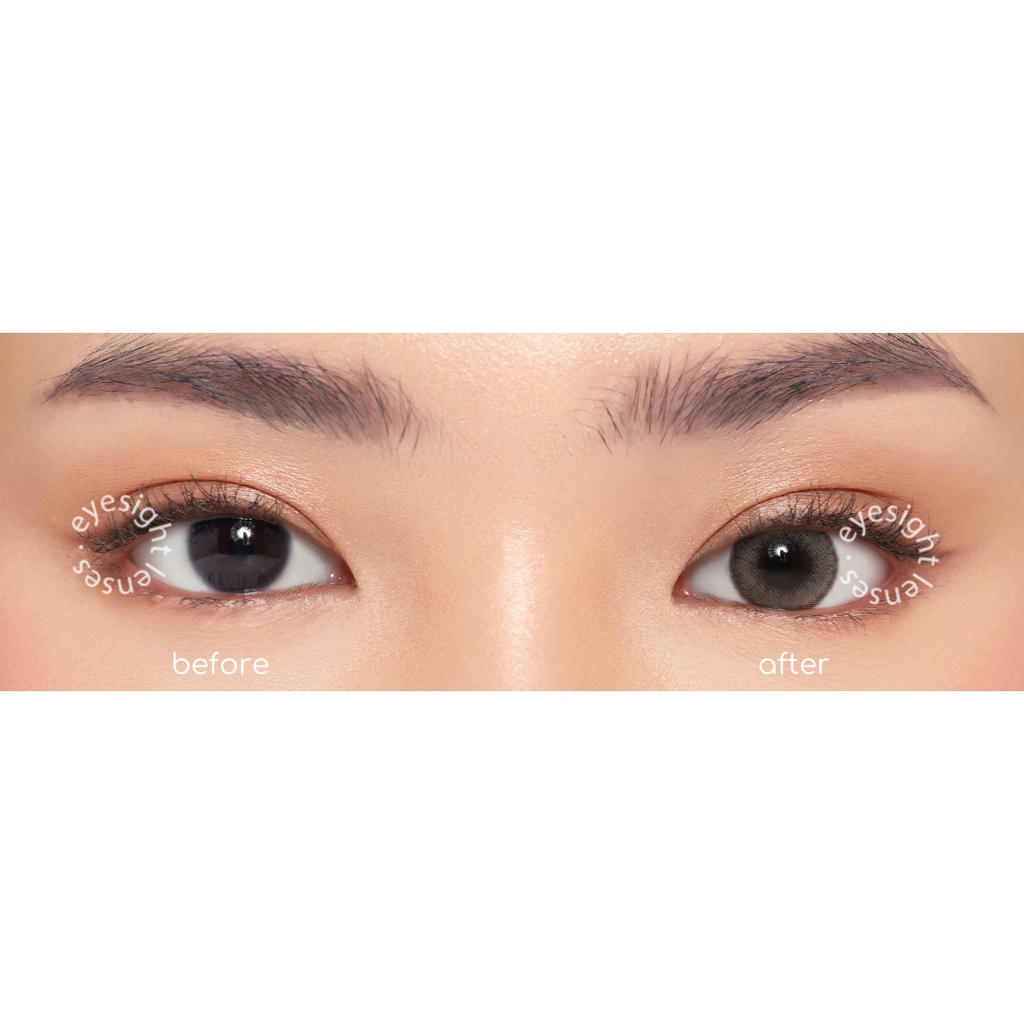 [BEST SELLER] EYESIGHT LENSES Softlens Princess by EOS Luna Natural Cacao | Softlens Korea 14.5mm Warna Cokelat Efek Big Eyes, Bisa Normal dan Minus (2pcs/sepasang)