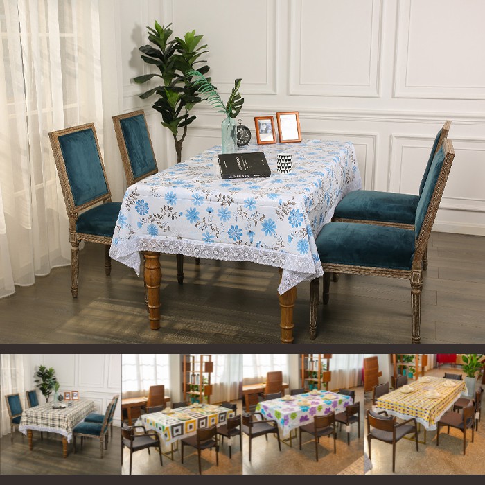 Taplak Meja Makan / Taplak Meja Plastik / Taplak Meja Set Motif D11