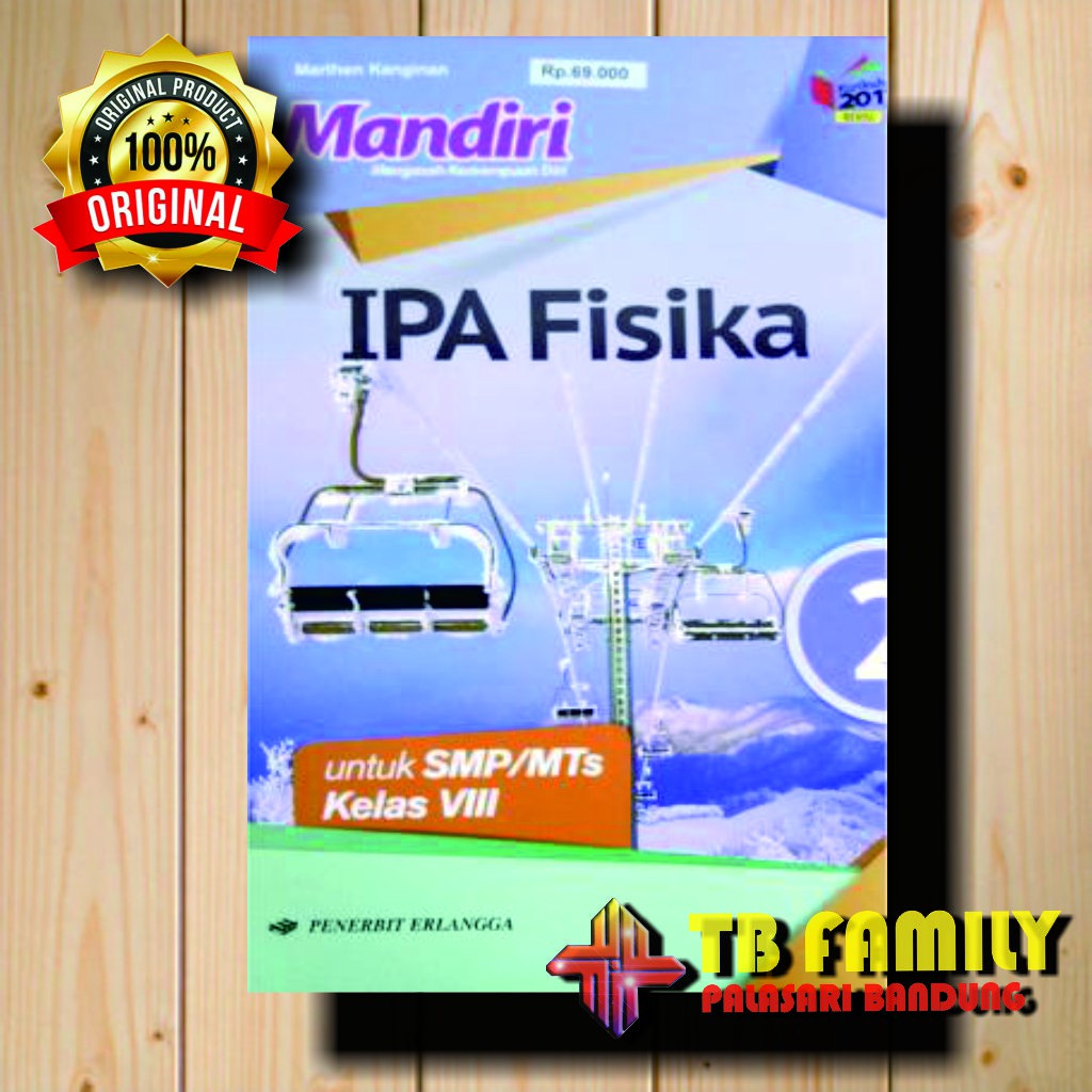 Jual Buku Mandiri IPA Fisika SMP Kelas 8 Penerbit ERLANGGA Indonesia