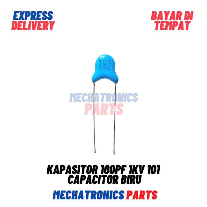 Kapasitor 100pf 1kv 101 capacitor 100 pf 1 kv Biru